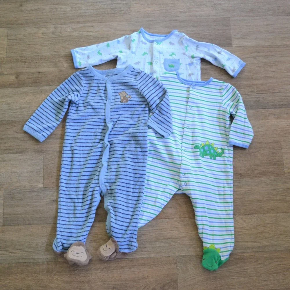 Carter's 6 Month Baby Onesies Clothing & Pajamas Bundle Set Lot